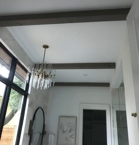 Custom Beams Staining in Texas